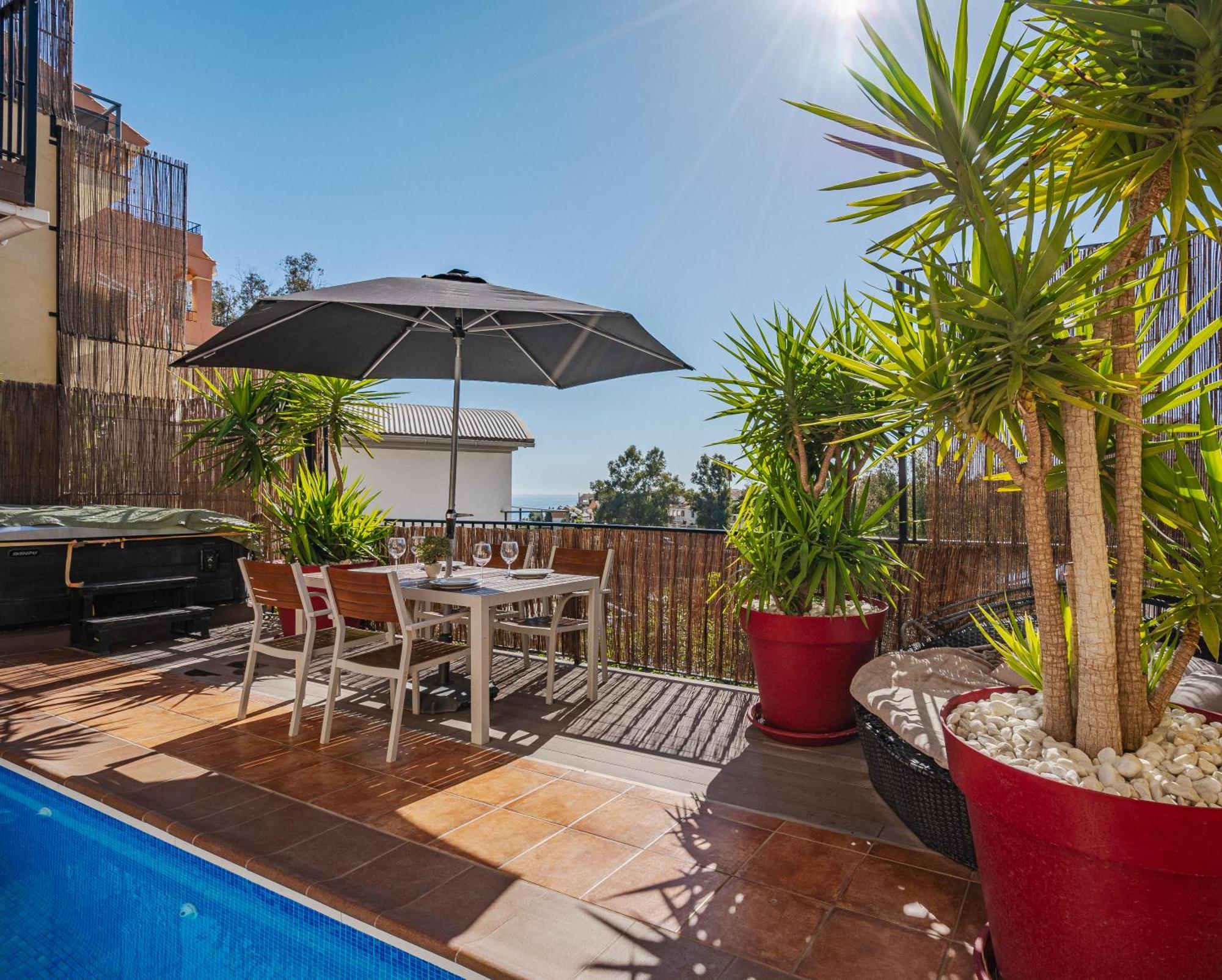 Private Luxurious Hillside Villa With Pool & Sea Views For 8 To 10 Ppl Fuengirola Buitenkant foto